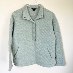 Eddie Bauer Gray Quilted Sweatshirt